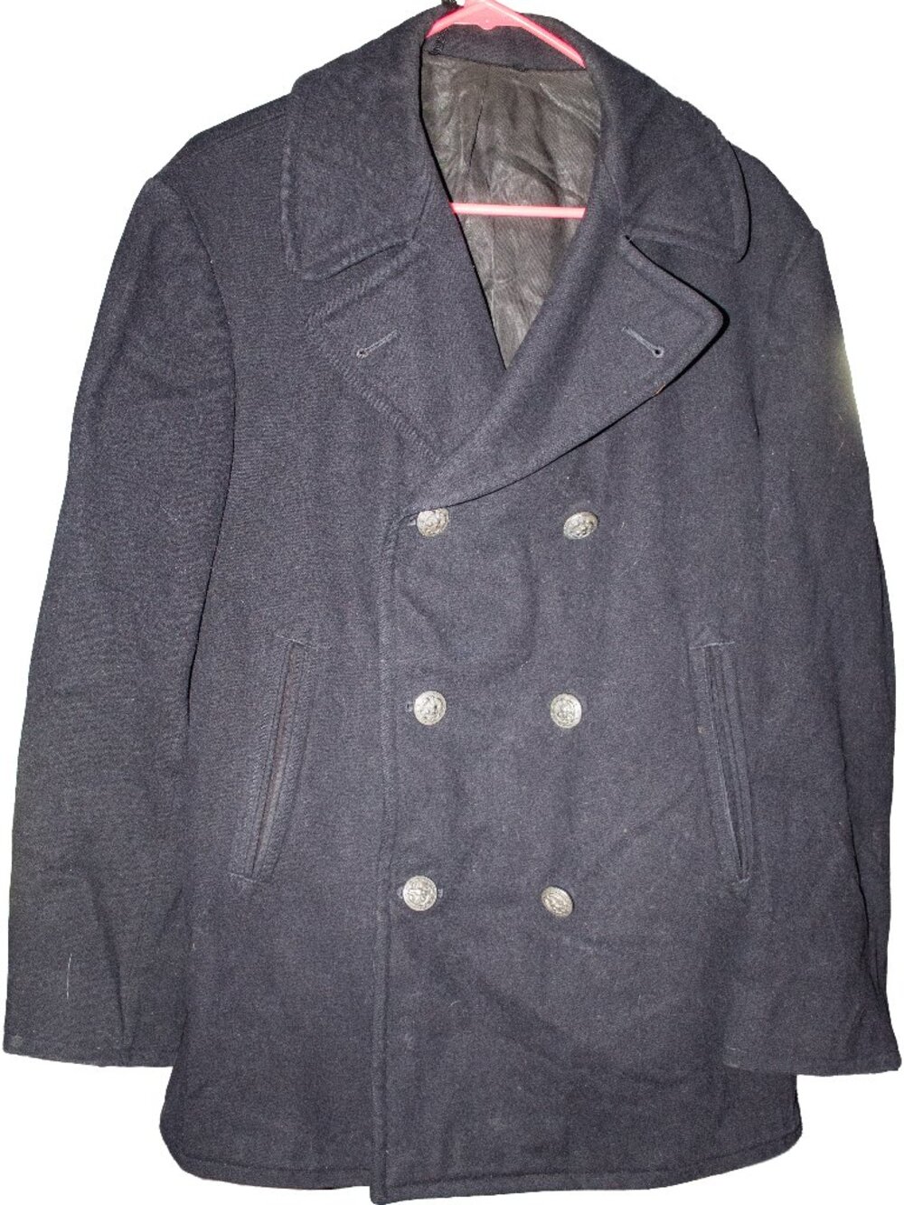 U.S. Navy Pea Coat SIZE 40 Small Silver Buttons ENLISTED COAT